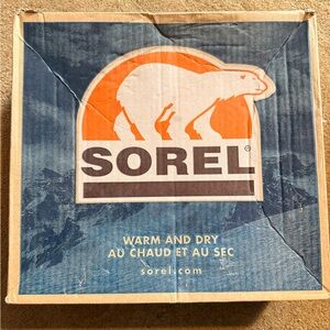 Sorel Snow Angel Lace Boots Box - Brown and Orange